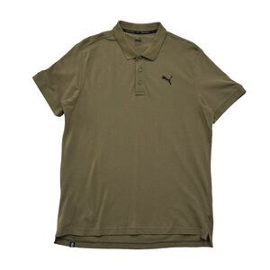 Puma‎ Polo Men's Size XL OD Green Pique Athletic Golf Shirt